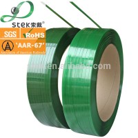 high tensile green pet strap from STEK strap manufacturer